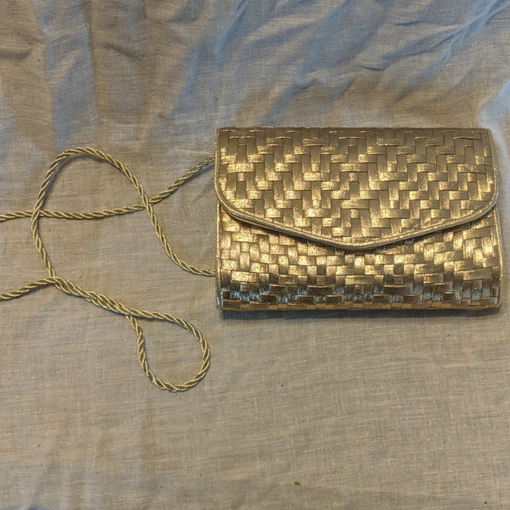 Vintage Morgan Taylor Gold Shoulder Bag/Clutch
